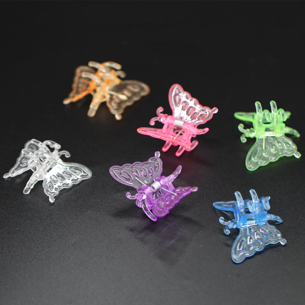 60PCS 20x35MM Colorful Butterfly Plant Clips