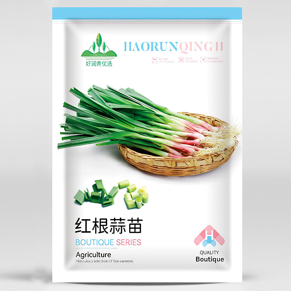5 Bags (500 Seeds/ Bag) of Red Root Leek Seeds
