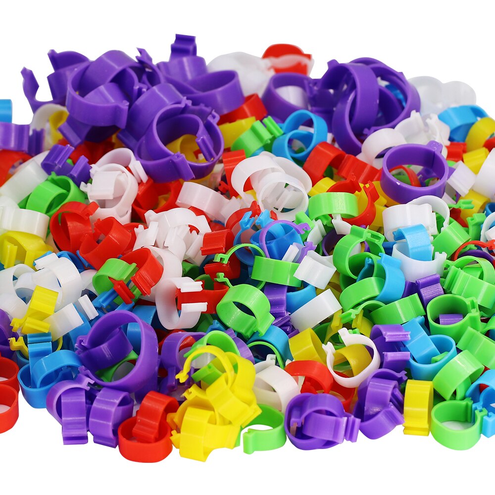 Poultry Leg Rings Blank Clip-on Rings 16/18/20/25mm
