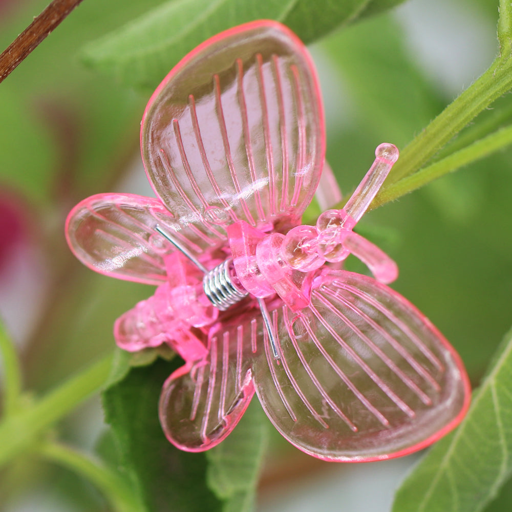 60PCS Butterfly Orchid Plant Clips Round Wings