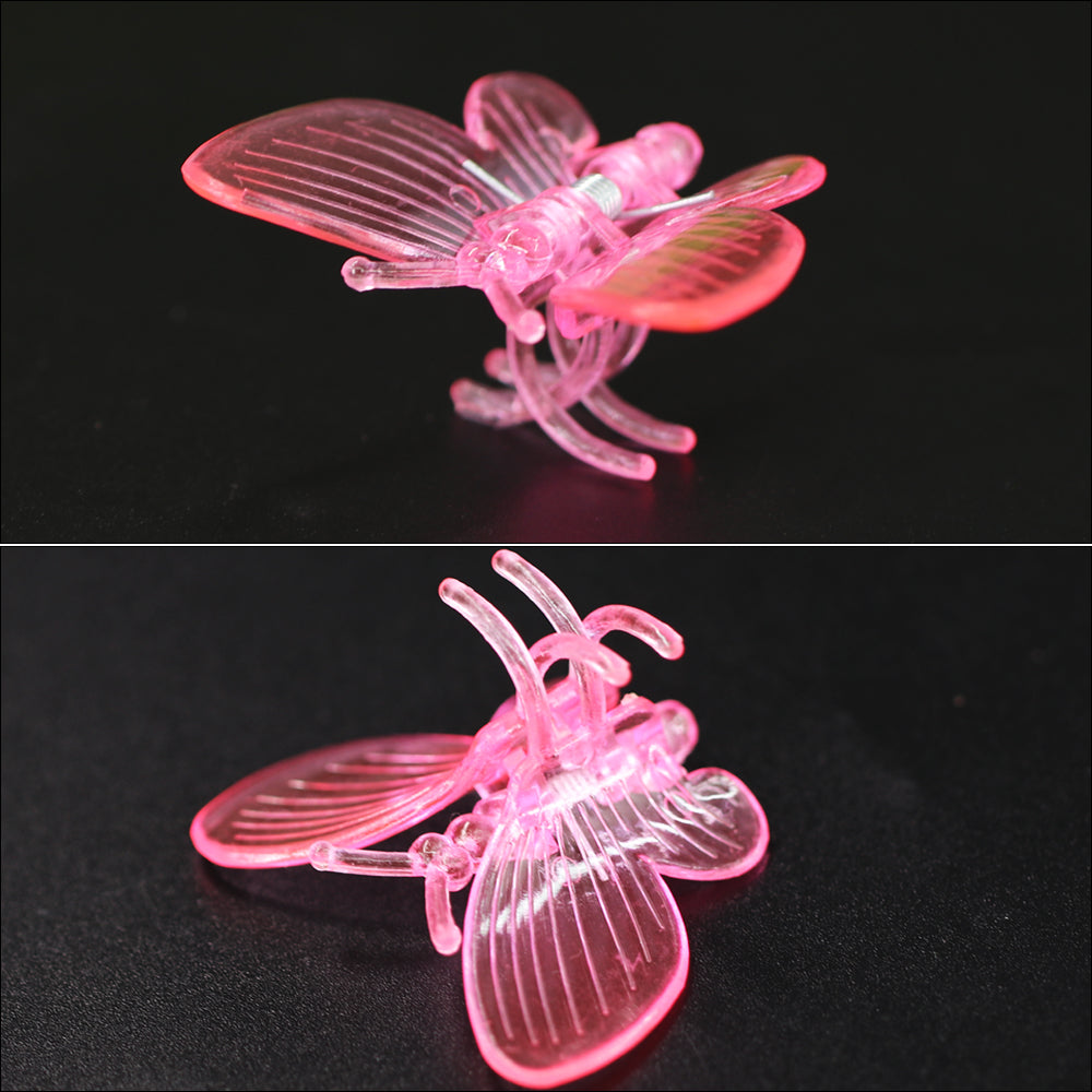 60PCS Butterfly Orchid Plant Clips Round Wings