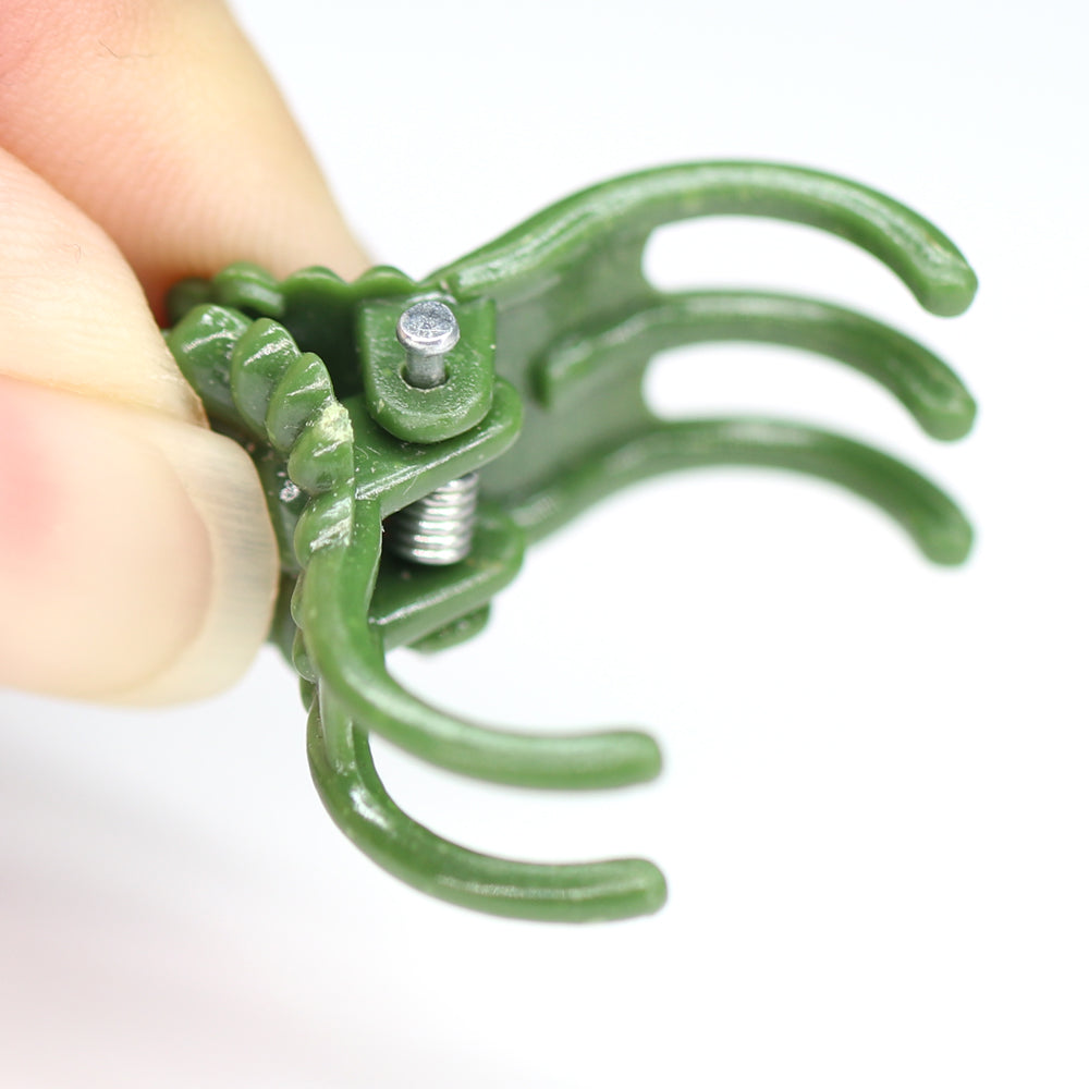 100PCS 5-Claw Army Green Phalaenopsis Orchid Plant Clips