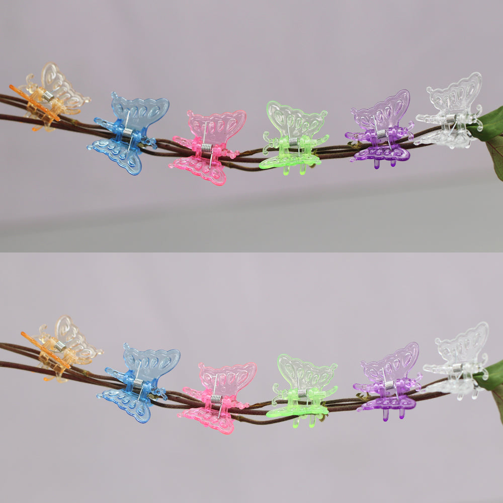 60PCS 20x35MM Colorful Butterfly Plant Clips