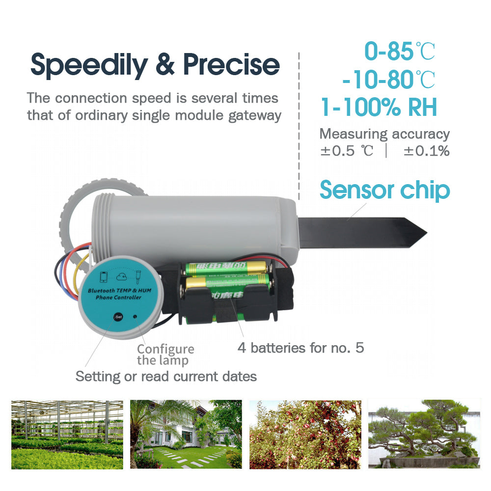 Bluetooth Soil Sensor Kit, Bluetooth Soil Tester, Bluetooth Gateway