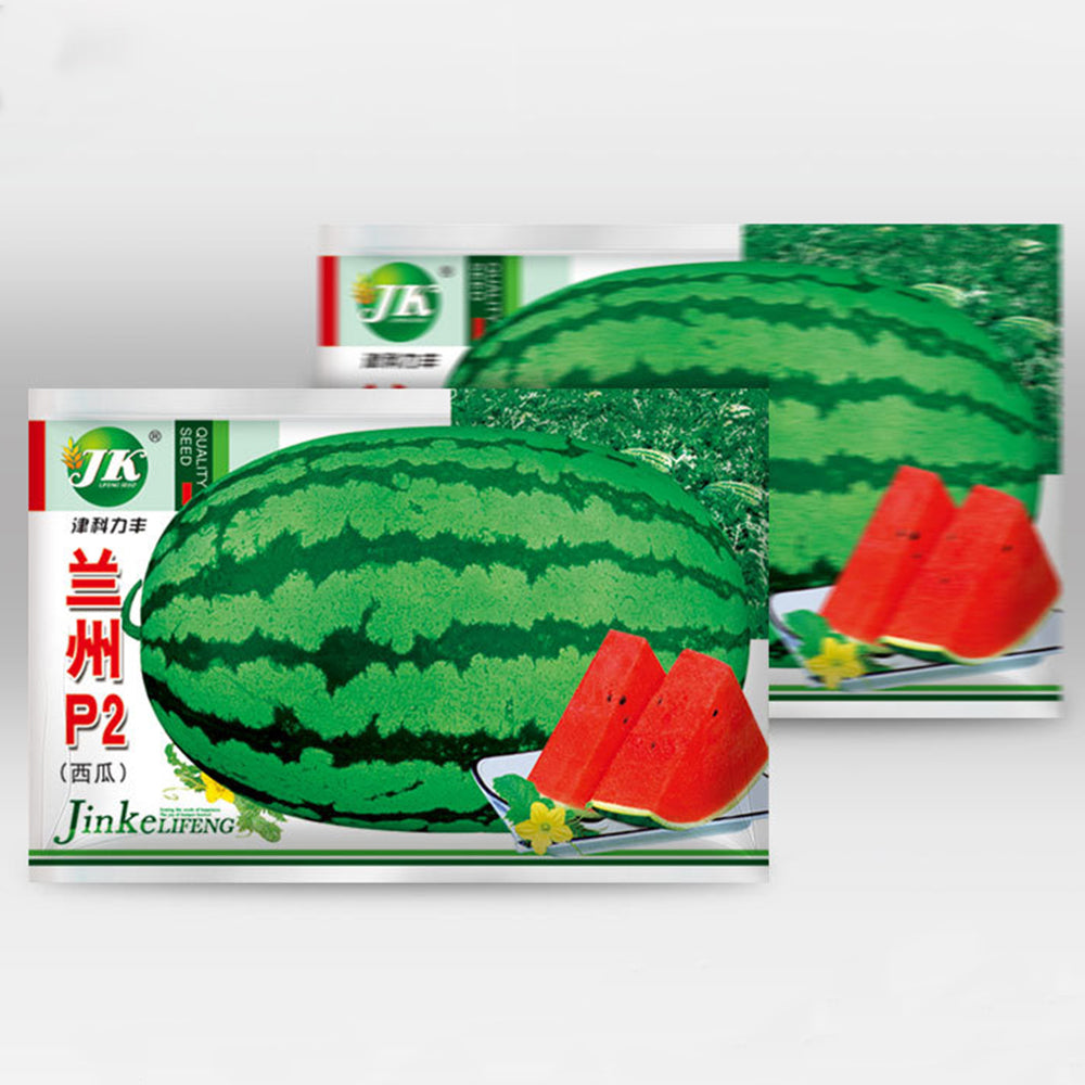 5 Bags (25 Seeds / Bag) of 'Lanzhou P2' Series: Large-Fruit, Traditional Variety, Super Sweet Watermelon