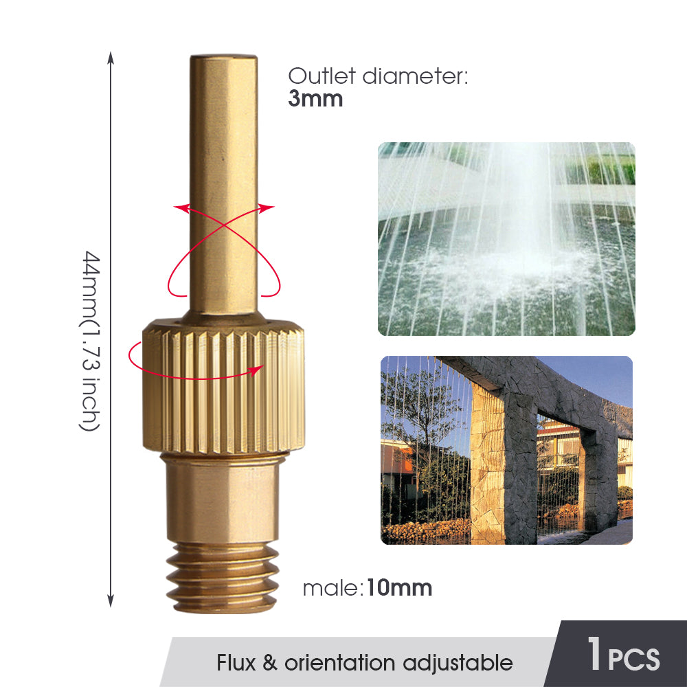 Brass Straight Jet Fountain Sprinklers for Garden, Ponds, Hotals, Parks Decoration