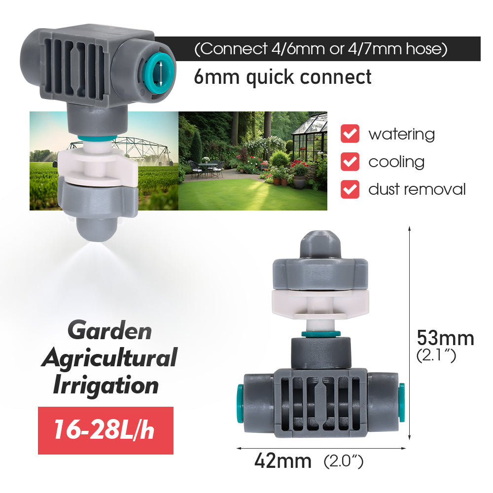 16-28L/h Misting Nozzles with Quick Connecter