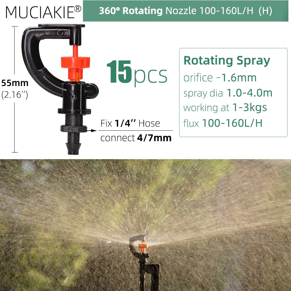 Garden Sprinklers Nozzles with 1/4'' Barb