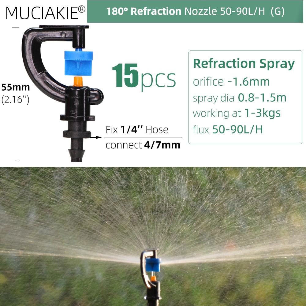 Garden Sprinklers Nozzles with 1/4'' Barb