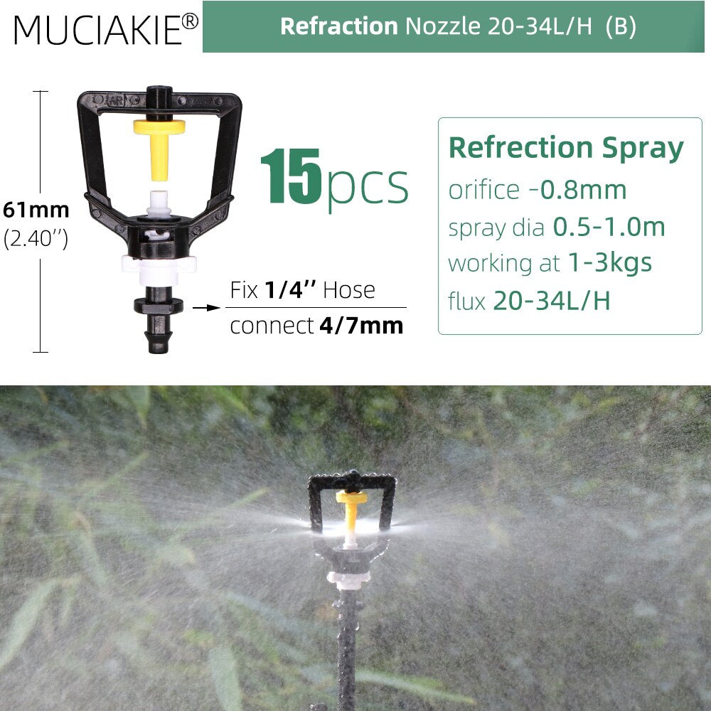 Garden Sprinklers Nozzles with 1/4'' Barb