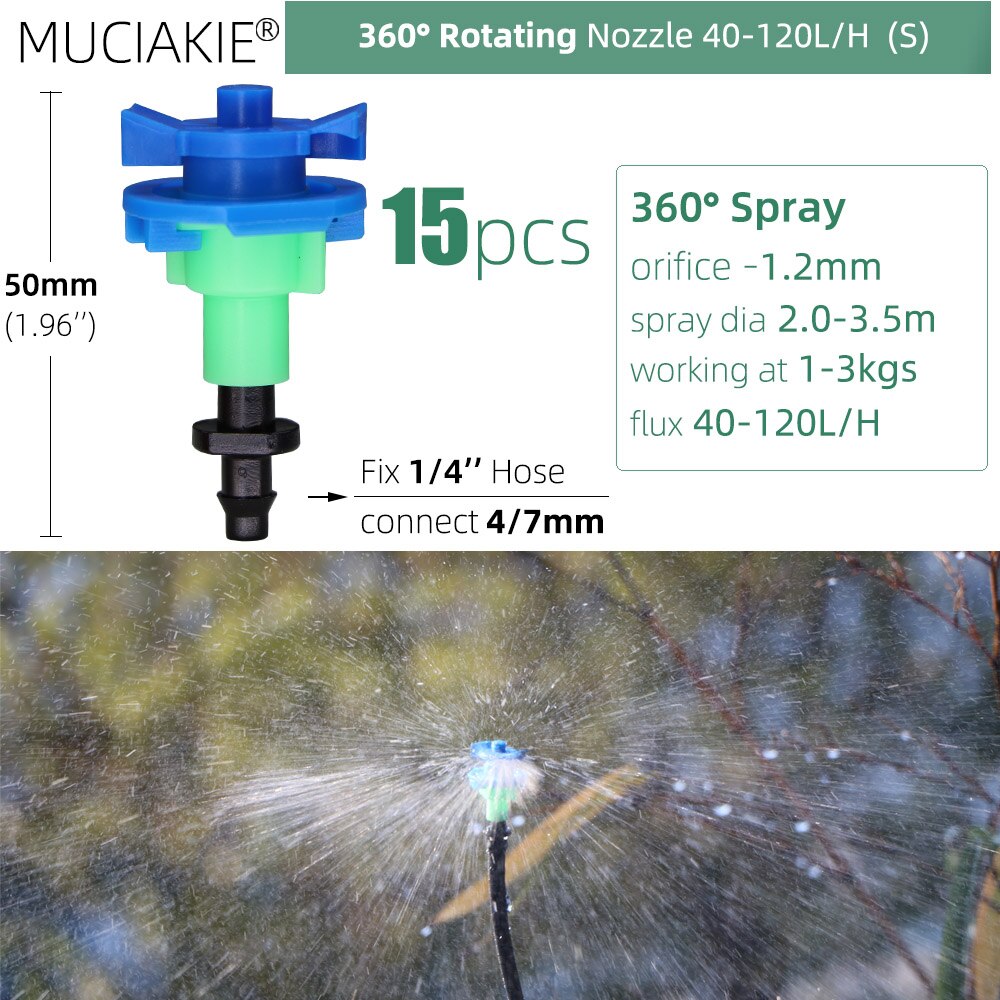 Garden Sprinklers Nozzles with 1/4'' Barb