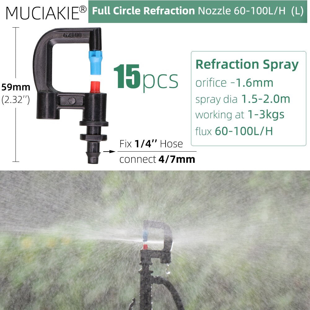 Garden Sprinklers Nozzles with 1/4'' Barb