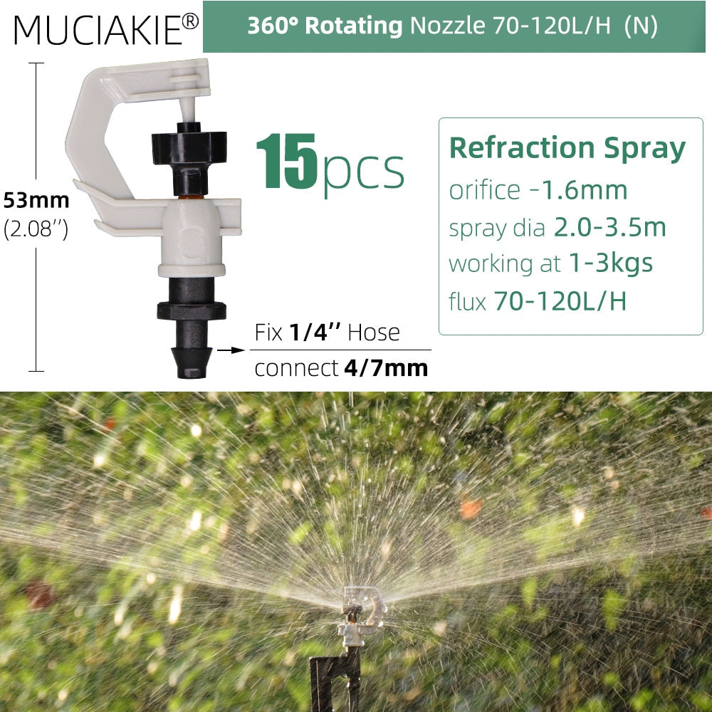 Garden Sprinklers Nozzles with 1/4'' Barb