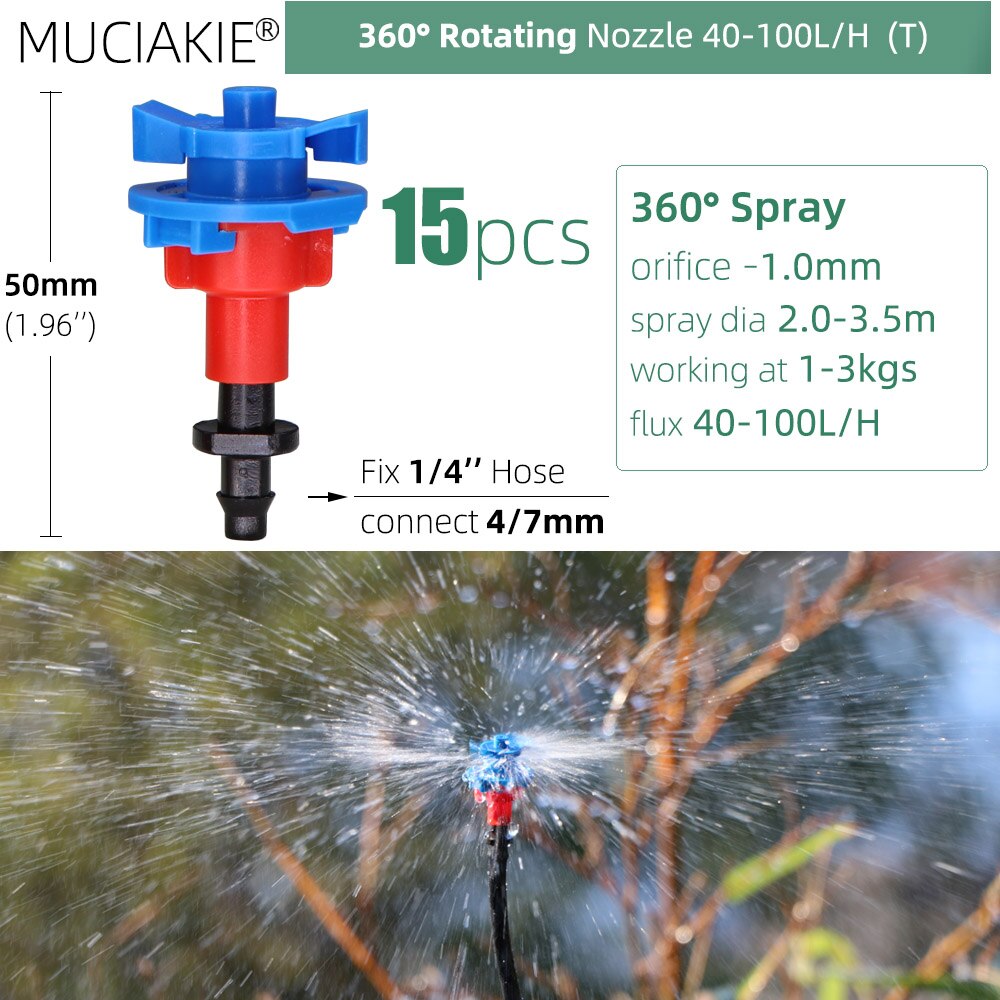 Garden Sprinklers Nozzles with 1/4'' Barb