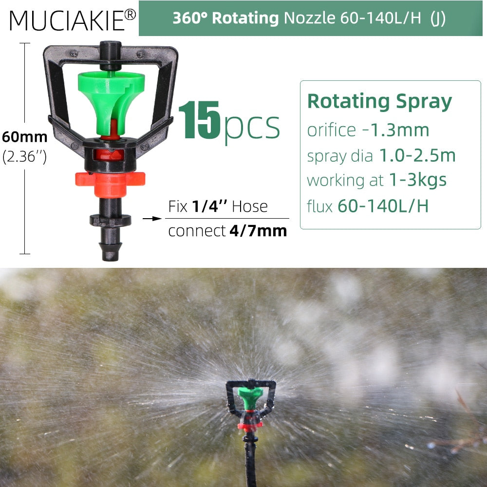 Garden Sprinklers Nozzles with 1/4'' Barb