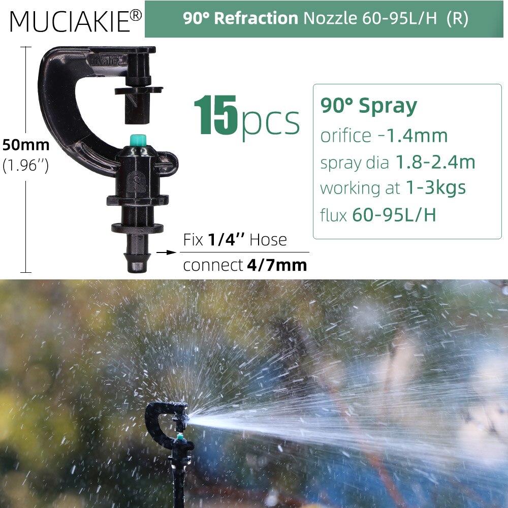 Garden Sprinklers Nozzles with 1/4'' Barb