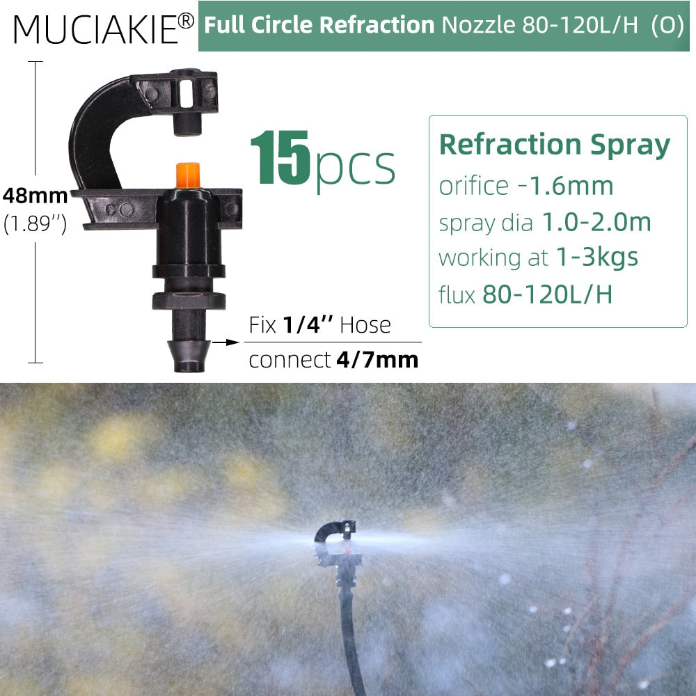 Garden Sprinklers Nozzles with 1/4'' Barb