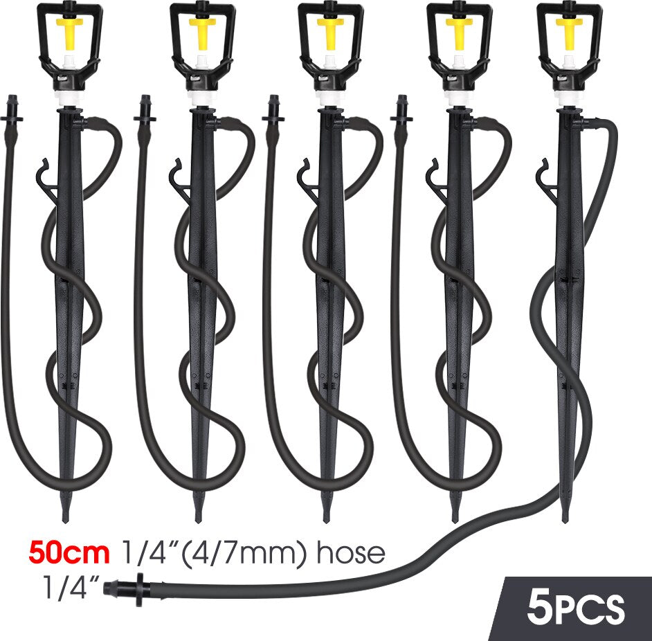 15-35L/h Refraction Misting Sprinkler with 22.5CM Stake, Fine Sprayer