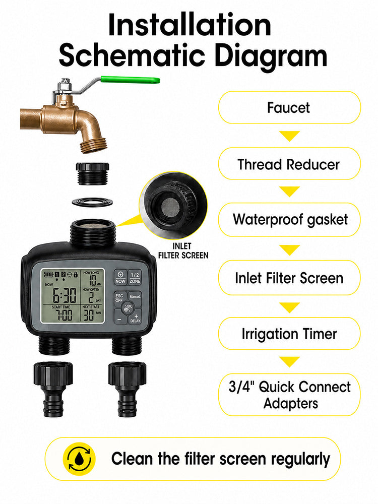 T003 YZD08 LCD Water Timer