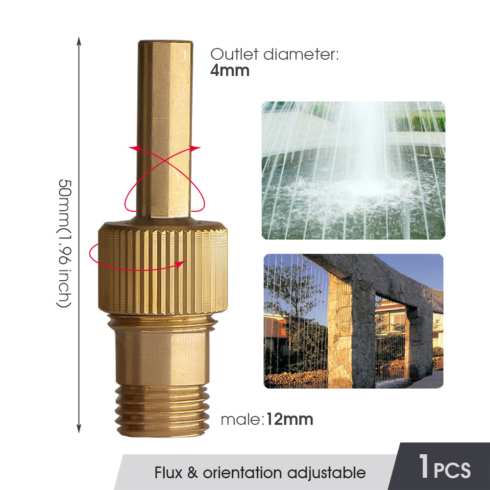 Brass Straight Jet Fountain Sprinklers for Garden, Ponds, Hotals, Parks Decoration