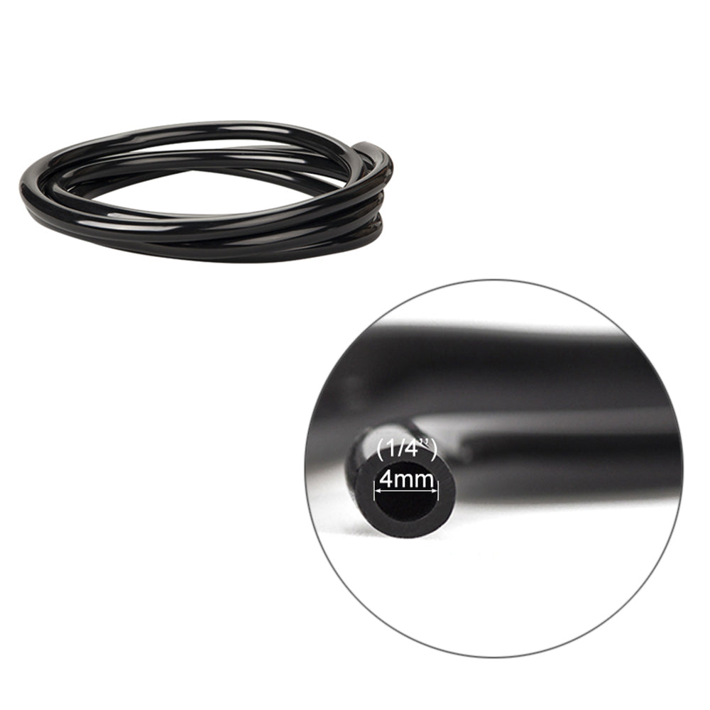 1/4'' (Inner Dia 4mm) PVC Soft Hose, Black