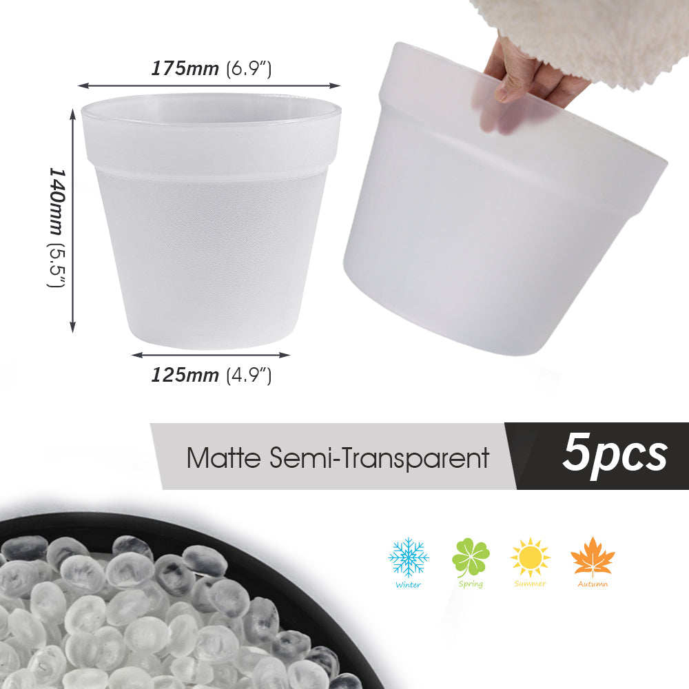 Innovative Hydroponics: 5 Thickened PP Hydroponic Barrels