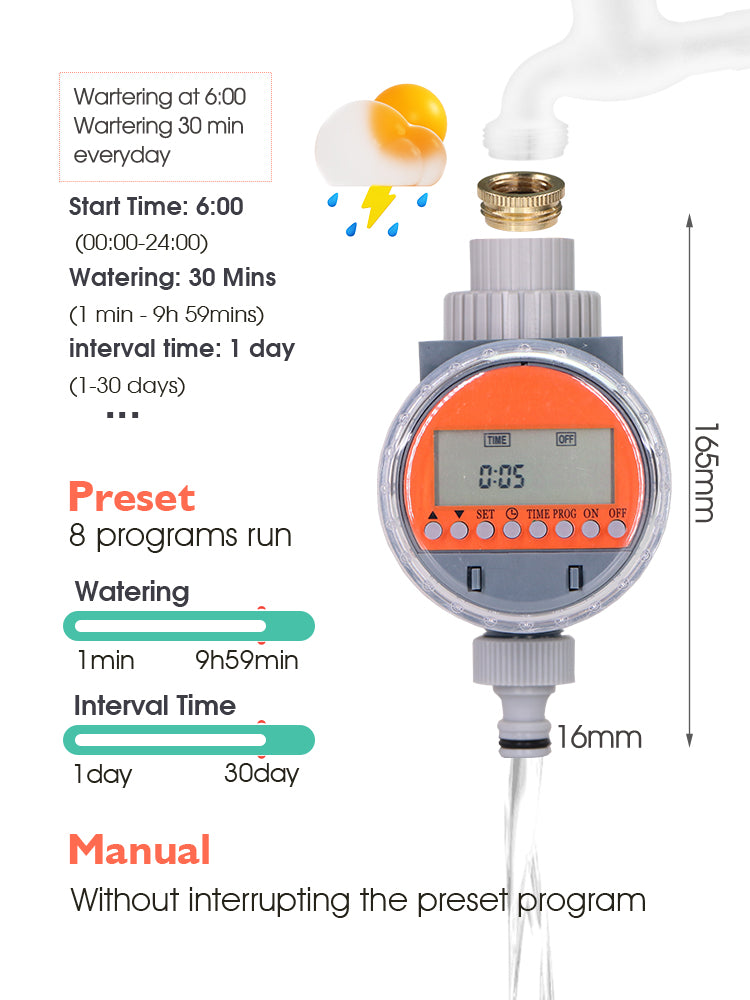 N193 Ball Timer, Rain Sensor