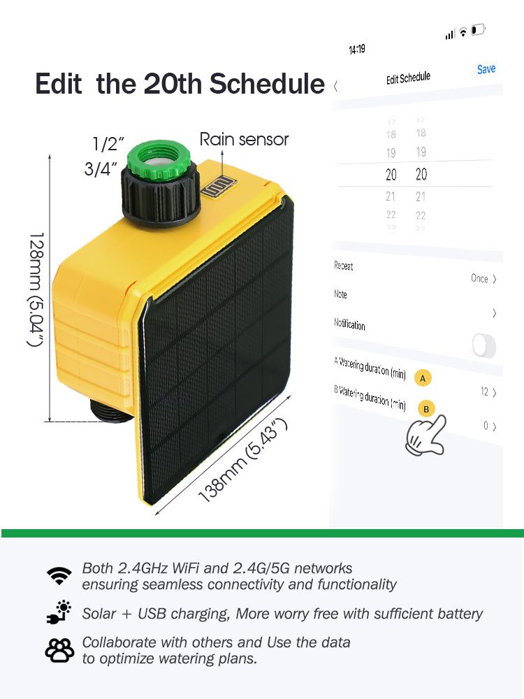 N253 Solar WiFi Timer, 2-Way