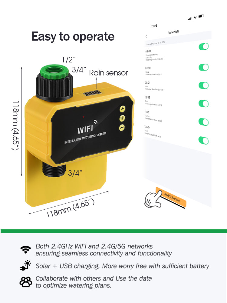 N244 Solar WiFi Timer, 1-Way