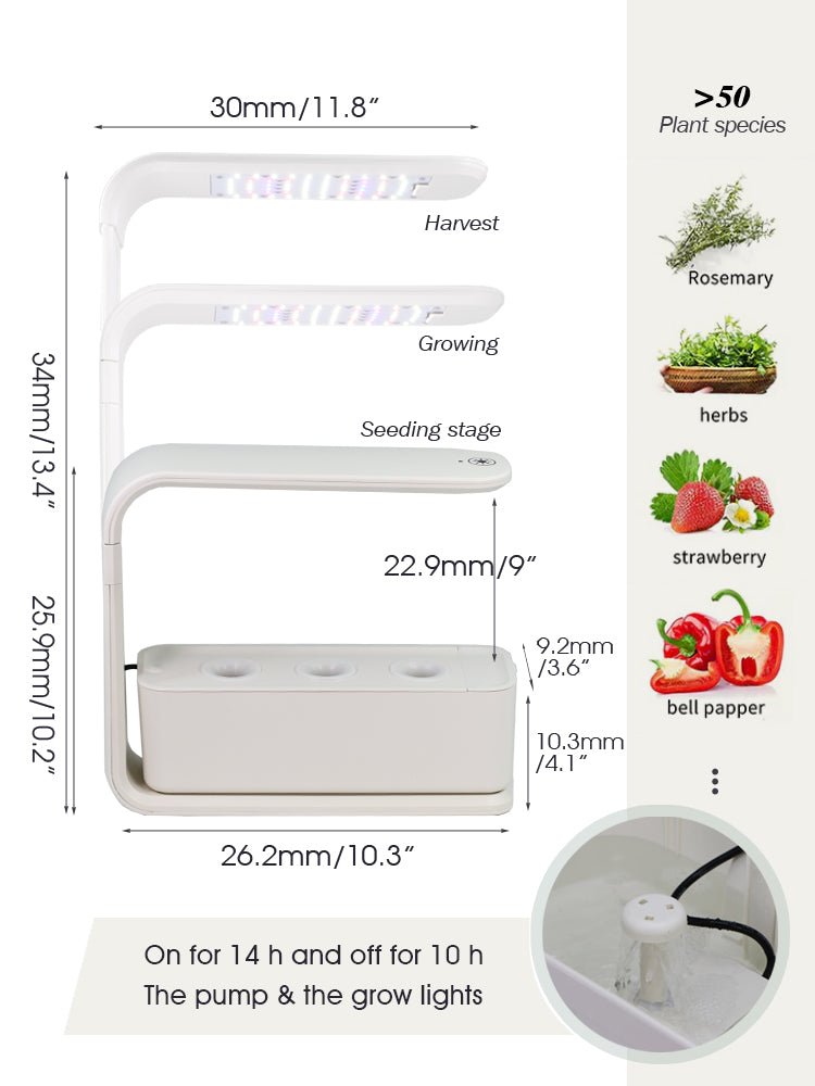 N249 Hydroponic System, 3-Pod
