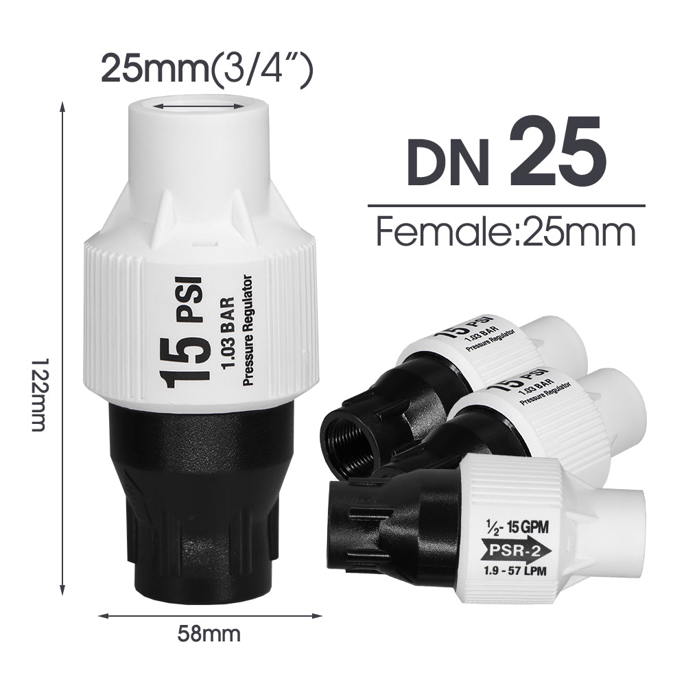 3/4'' NPT 15PSI Water Pressure Reducer