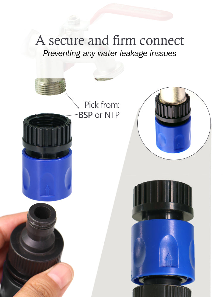N164 Connecters 3/4'', Blue