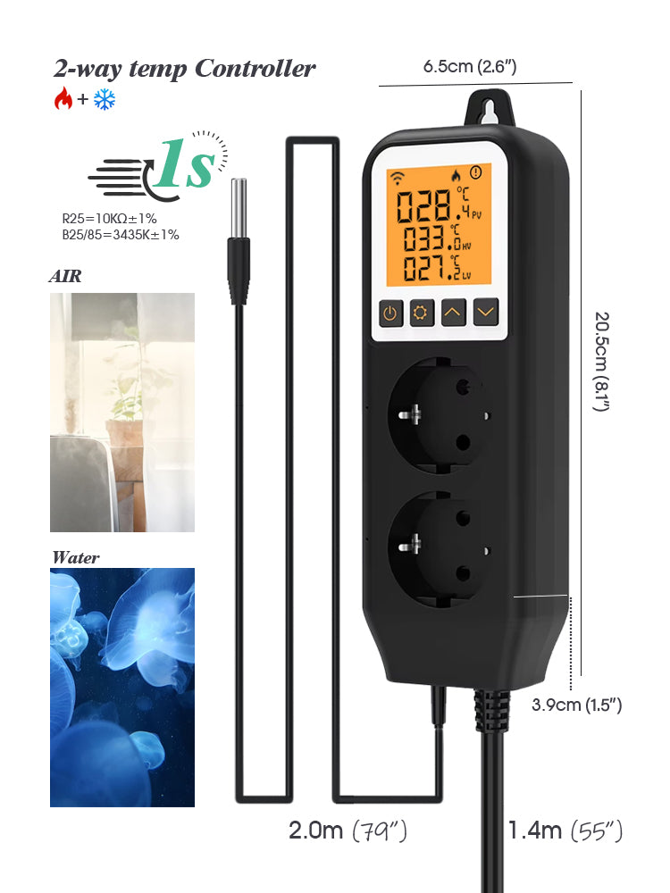 N288 WiFi Temperature Controller