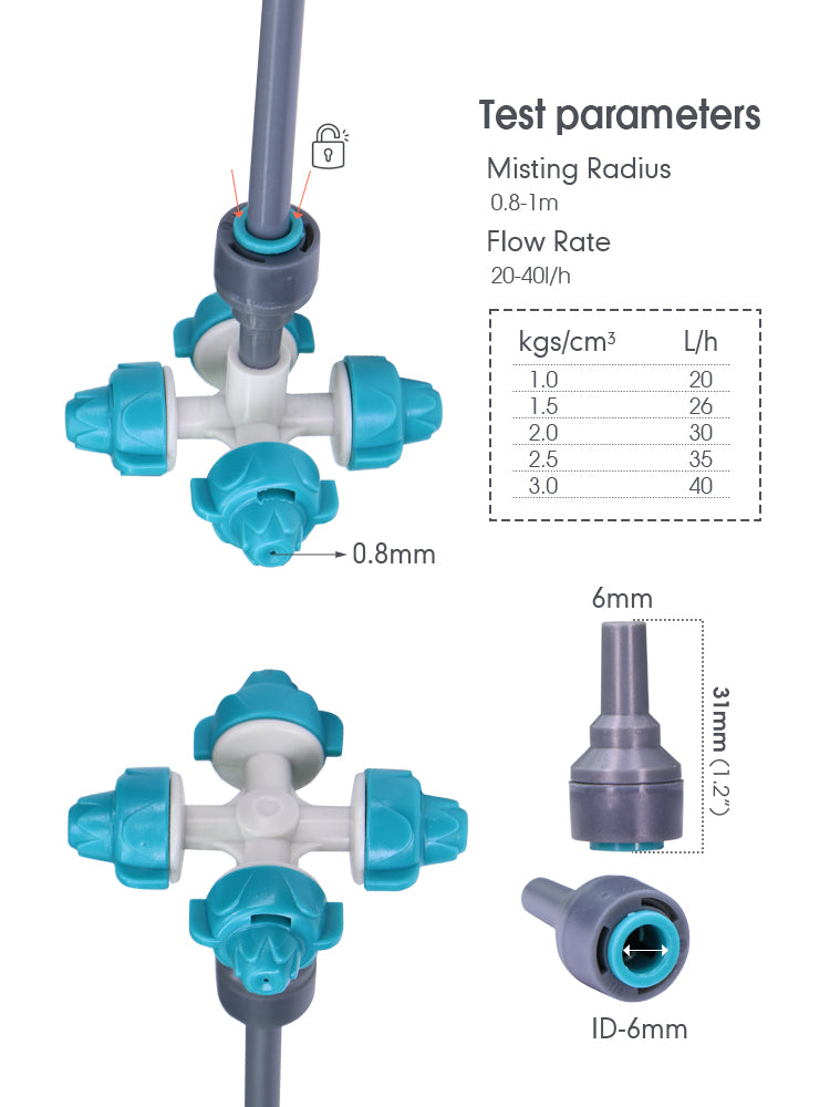 N363 Flexible Rod Mist Nozzle