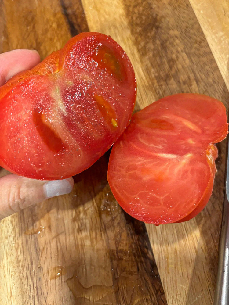 Russian Pink Oxheart Tomatoes