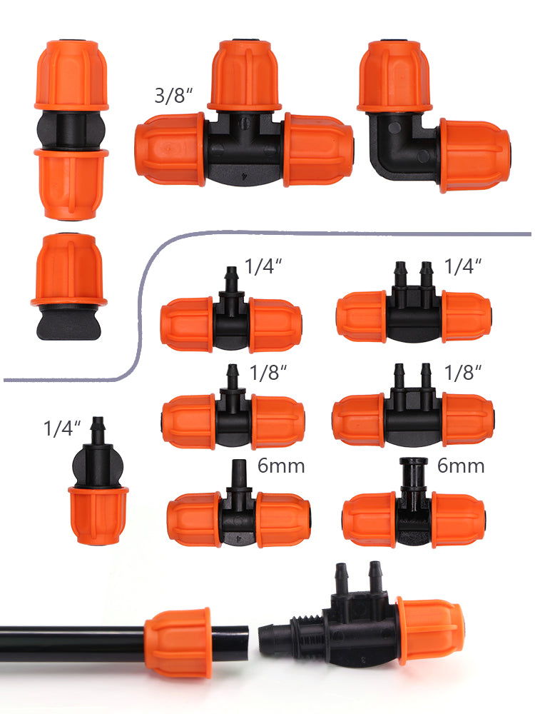 3/8'' Connecters, Orange