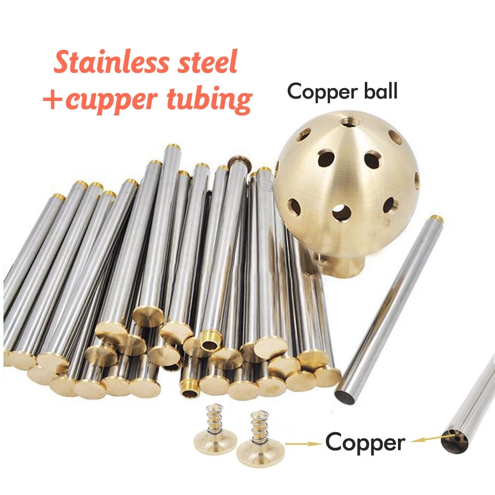 Female Half Dendelion Shape Fountain Nozzles, Brass Ball Stainless Steel Tubing Sprinklers for Pond Park Hotal Decoration