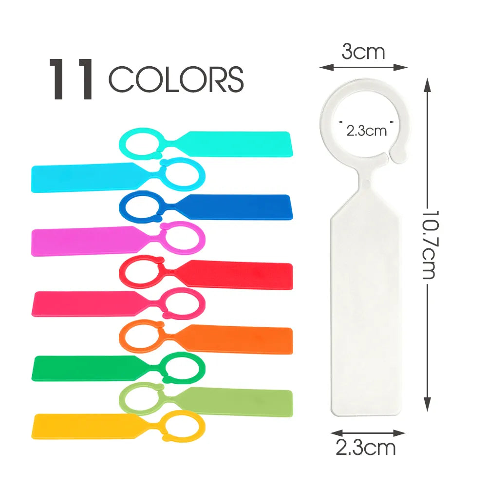 10.7x2.3CM Plastic Garden Hanging Plant Tags, Set of 66