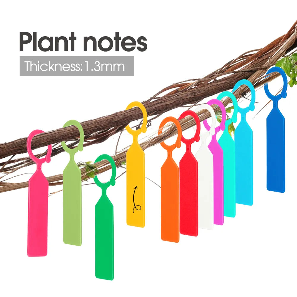 10.7x2.3CM Plastic Garden Hanging Plant Tags, Set of 66