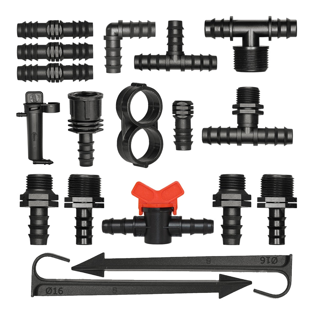 16MM PE Tubing Coupling Adapters, Set of 15