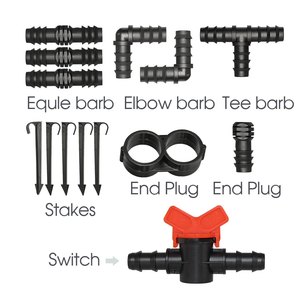 16MM PE Tubing Coupling Adapters, Set of 15