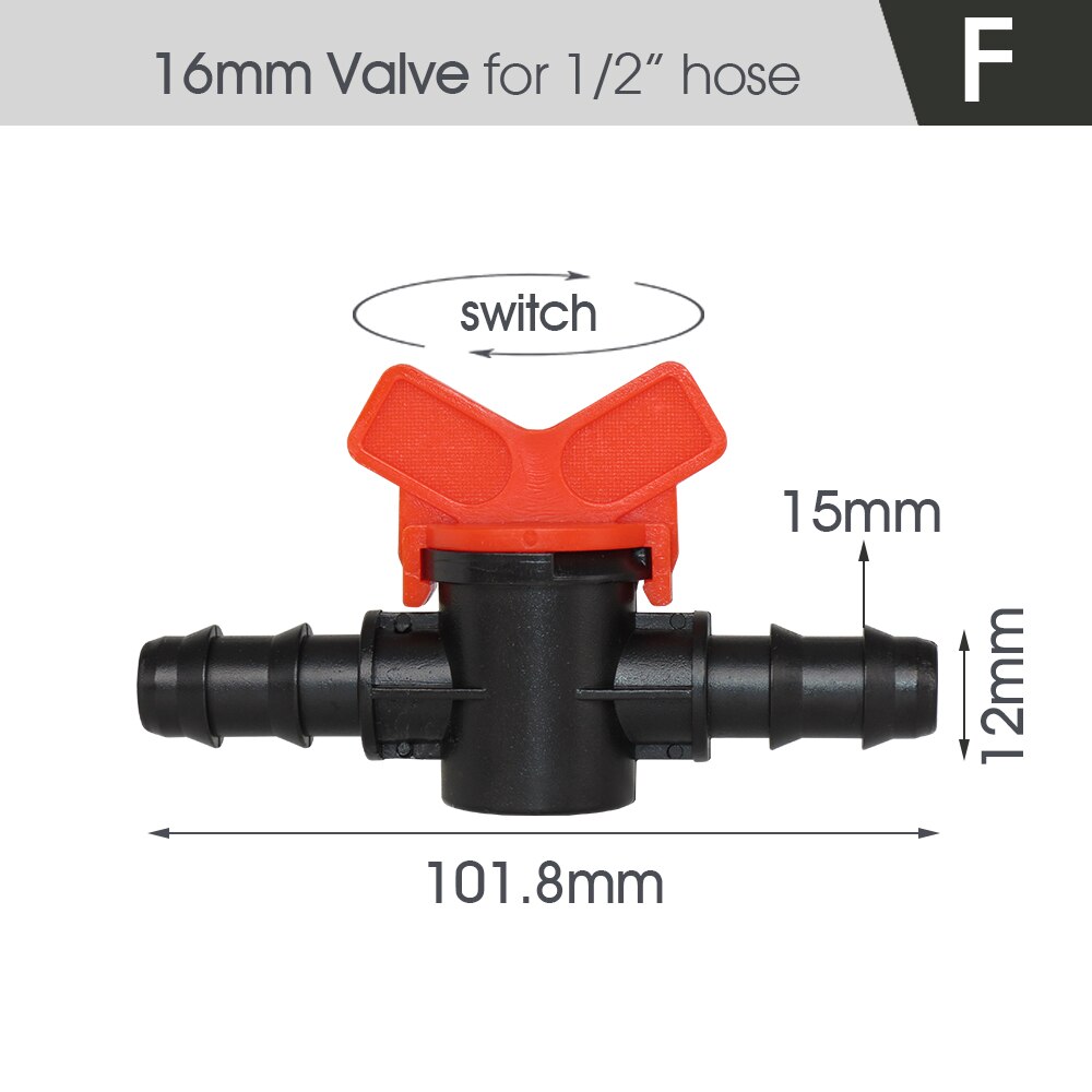 16MM PE Tubing Coupling Adapters, Set of 15