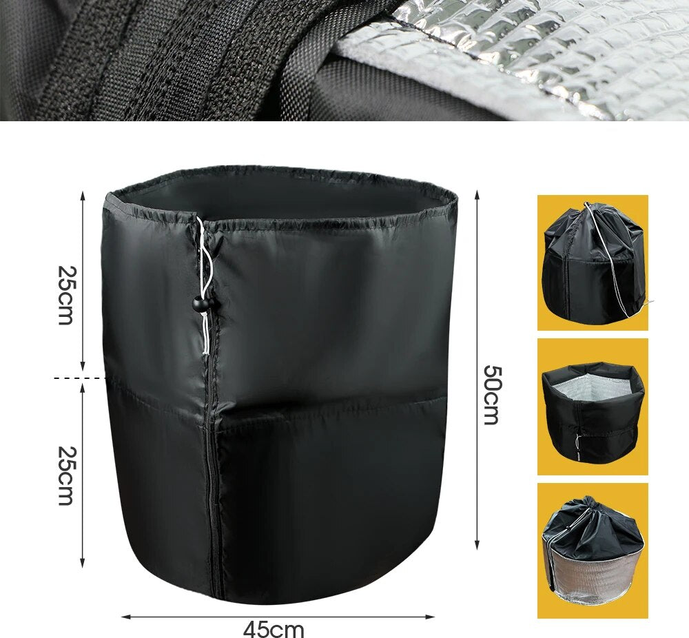 Thermal Pot Protector, Winter Protection for Plants, Frost Protection Bag with Drawstring for Potted Plants, Set of 2