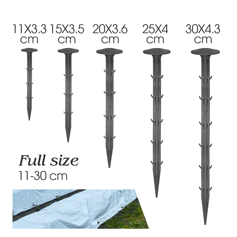 Earth Staples Black, Set of 20