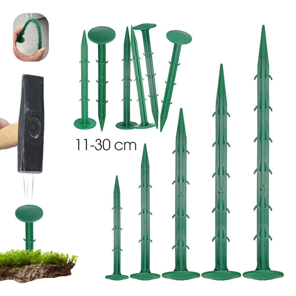 Earth Staples Green, Set of 20
