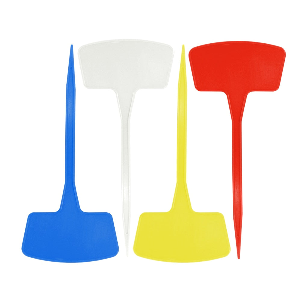 Extra Large and Thickened Tee Outdoor Plant Markers, Set of 16