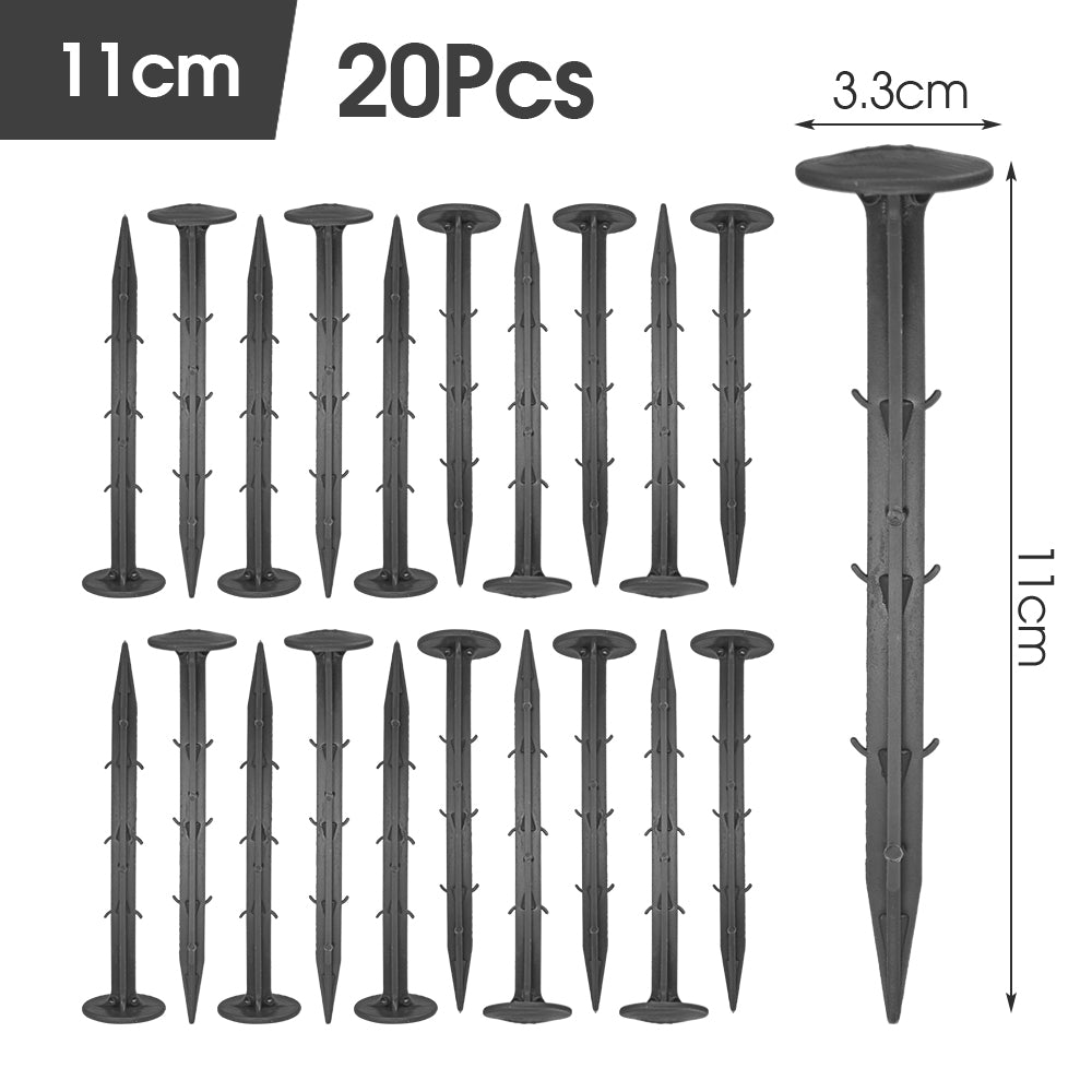 Earth Staples Black, Set of 20