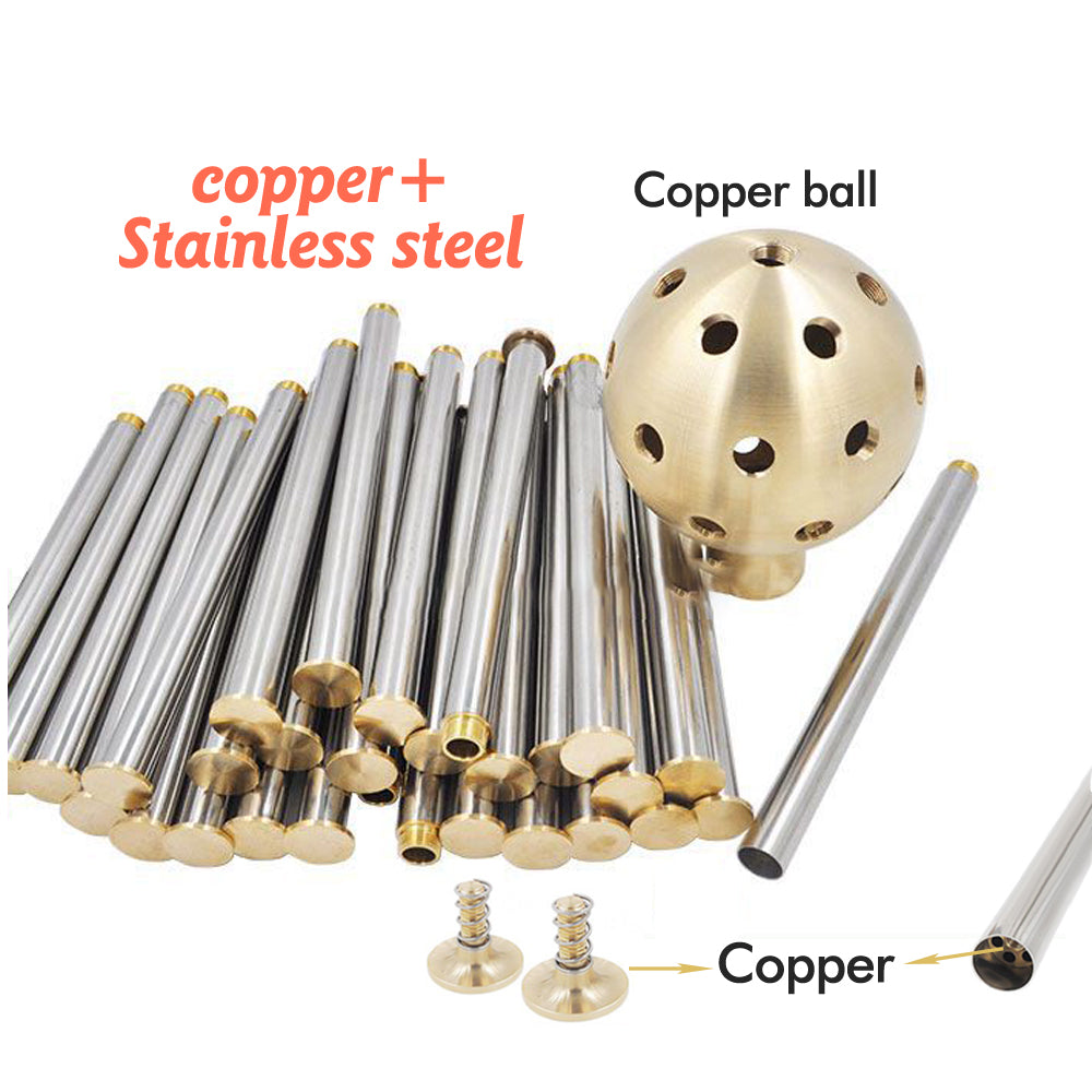 Female Brass & Stainless Steel Dendelion Shaped Fountain Nozzle, Crystal Ball Pond Sprinkler Head for Hotals, Garden