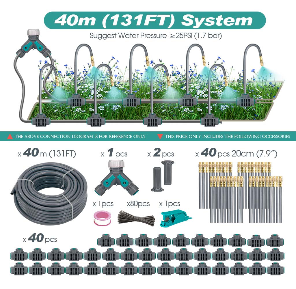 360° Free-bending Mist System