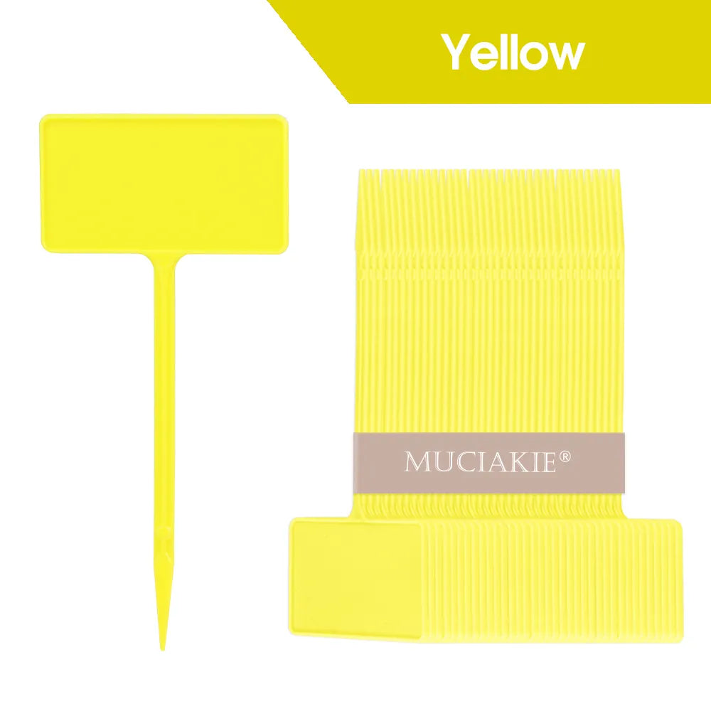 Standard Thickened Tee Plant Labels, Height 11.7cm, 14.7cm, 17.5cm, Set of 60